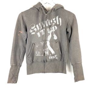 OBEY Vintage Y2K “Smash it up” Graphic hooded sweatshirt.